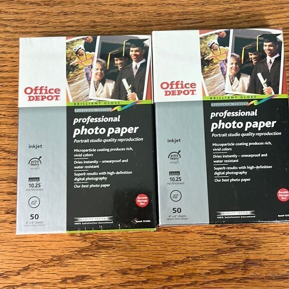 Office Depot professional photo paper 4x6 - Picture 1 of 6